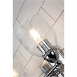Bowery Hill 2-light Silver Flame-shaped Bath Vanity Light in Chrome