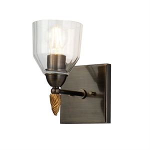 Bowery Hill 1-light Acorn-shaped Metal Bath Vanity Light in Dark Bronze