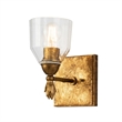 Bowery Hill 1-light Flame-shaped Bath Vanity Light in Antique Gold