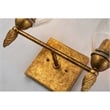 Bowery Hill 2-light Acorn-shaped Bath Vanity Light in Distressed Gold
