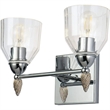 Bowery Hill 2-light Silver Acorn-shaped Bath Vanity Light in Chrome