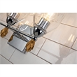 Bowery Hill 3-light Gold Flame-shaped Bath Vanity Light in Chrome