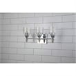 Bowery Hill 3-light Silver Acorn-shaped Bath Vanity Light in Chrome