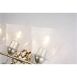 Bowery Hill 3-light Transitional Metal Bath Vanity Light in Silver Leaf
