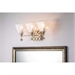 Bowery Hill 3-light Transitional Metal Bath Vanity Light in Silver Leaf