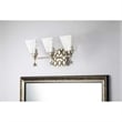 Bowery Hill 3-light Transitional Metal Bath Vanity Light in Silver Leaf
