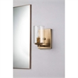 Bowery Hill 1-light Metal Bath Vanity Light in Antique Brass