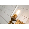 Bowery Hill 1-light Flame-shaped Bath Vanity Light in Gold Leaf
