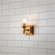 Bowery Hill 1-light Acorn-shaped Bath Vanity Light in Gold Leaf
