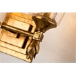 Bowery Hill 2-light Flame-shaped Bath Vanity Light in Gold Leaf