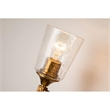 Bowery Hill 3-light Flame-shaped Bath Vanity Light in Gold Leaf
