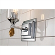Bowery Hill 1-light Gold Flame-shaped Bath Vanity Light in Chrome