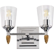 Bowery Hill 2-light Gold Acorn-shaped Bath Vanity Light in Chrome
