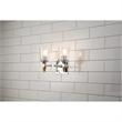 Bowery Hill 2-light Gold Acorn-shaped Bath Vanity Light in Chrome