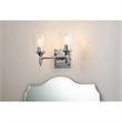 Bowery Hill 2-light Silver Acorn-shaped Bath Vanity Light in Chrome