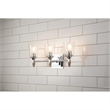 Bowery Hill 3-light Silver Acorn-shaped Bath Vanity Light in Chrome