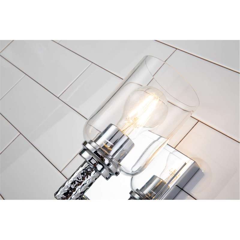 Bowery Hill 1-light Metal Bath Vanity Light in Polished Chrome