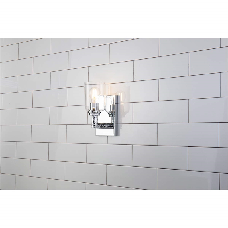 Bowery Hill 1-light Metal Bath Vanity Light in Polished Chrome