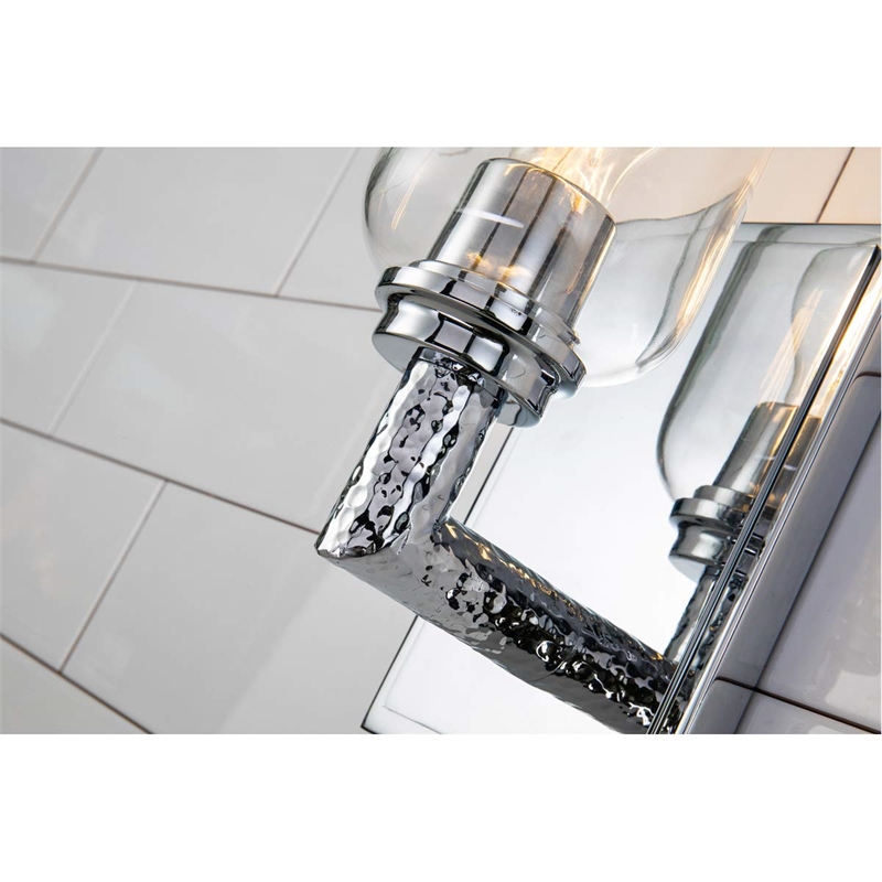 Bowery Hill 1-light Metal Bath Vanity Light in Polished Chrome