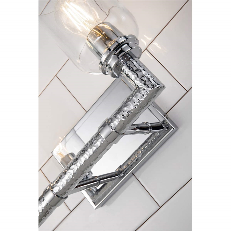 Bowery Hill 2-light Metal Bath Vanity Light in Polished Chrome