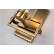 Bowery Hill Transitional 1-light Metal Bath Vanity Light in Aged Brass