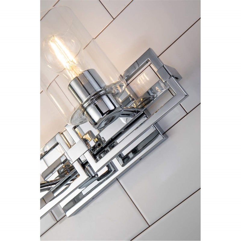 Bowery Hill 2-light Metal Bath Vanity Light in Polished Chrome