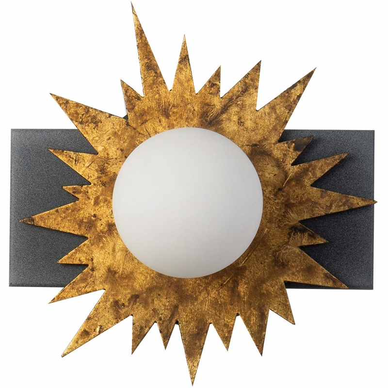 Bowery Hill 1-light Metal Bath Vanity Light in Gold/Weathered Zinc