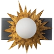 Bowery Hill 1-light Metal Bath Vanity Light in Gold/Weathered Zinc