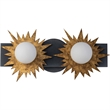 Bowery Hill 2-light Metal Bath Vanity Light in Gold/Weathered Zinc