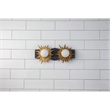Bowery Hill 2-light Metal Bath Vanity Light in Gold/Weathered Zinc