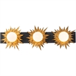 Bowery Hill 3-light Metal Bath Vanity Light in Gold/Weathered Zinc