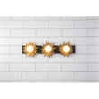 Bowery Hill 3-light Metal Bath Vanity Light in Gold/Weathered Zinc
