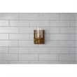 Bowery Hill Transitional 1-light Metal Bath Vanity Light in Antique Gold