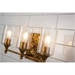 Bowery Hill Transitional 3-light Metal Bath Vanity Light in Antique Gold