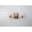 Bowery Hill Transitional 3-light Metal Bath Vanity Light in Antique Gold