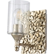 Bowery Hill 1-light Metal Bath Vanity Light in Antique Silver