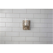 Bowery Hill 1-light Metal Bath Vanity Light in Antique Silver