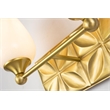Bowery Hill Transitional 2-light Metal Bath Vanity Light in Aged Brass