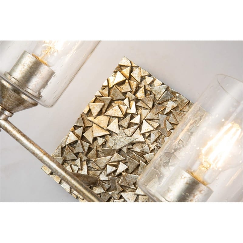 Bowery Hill 2-light Metal Bath Vanity Light in Antique Silver