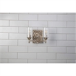 Bowery Hill 2-light Metal Bath Vanity Light in Antique Silver