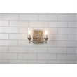 Bowery Hill 2-light Metal Bath Vanity Light in Antique Silver