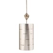 Bowery Hill 1-light Traditional Resin Mini Pendant in Silver Leaf