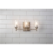 Bowery Hill 3-light Metal Bath Vanity Light in Antique Silver