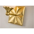 Bowery Hill Transitional 1-light Metal Bath Vanity Light in Aged Brass