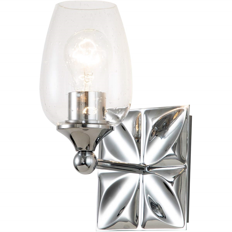 Bowery Hill 1-light Metal Bath Vanity Light in Polished Chrome