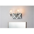 Bowery Hill 2-light Metal Bath Vanity Light in Polished Chrome