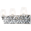 Bowery Hill 3-light Metal Bath Vanity Light in Polished Chrome