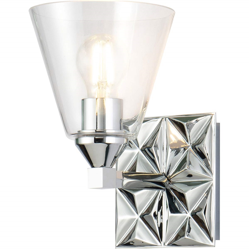 Bowery Hill 1-light Metal Bath Vanity Light in Polished Chrome