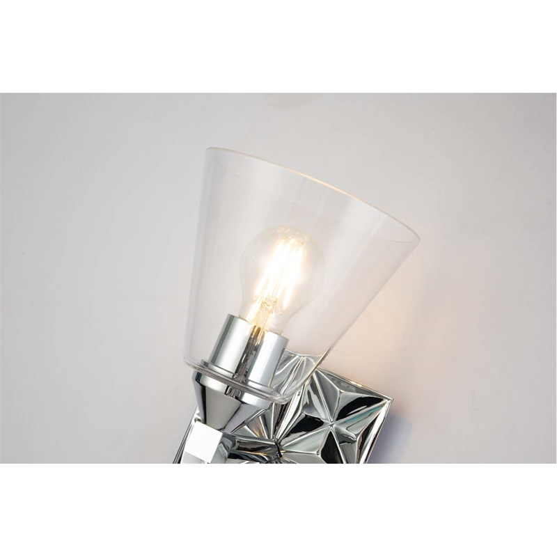 Bowery Hill 1-light Metal Bath Vanity Light in Polished Chrome