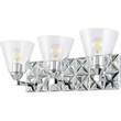 Bowery Hill 3-light Metal Bath Vanity Light in Polished Chrome